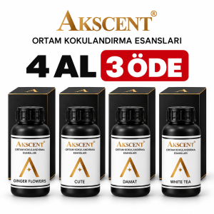 Akscent 250 ml Ortam Kokulandırma Esansları – 4 Al 3 Öde