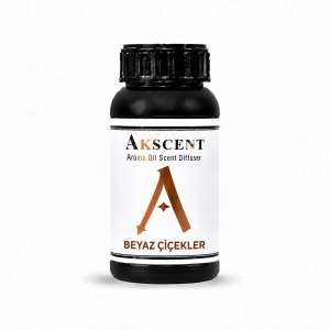 AKSCENT Beyaz Çiçekler Koku Makinesi Koku Kartuşu Esansı 250 ml