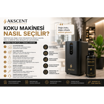 Koku Makinesi Nasıl Seçilir? İşletmeniz İçin Doğru Ortam Kokulandırma Rehberi