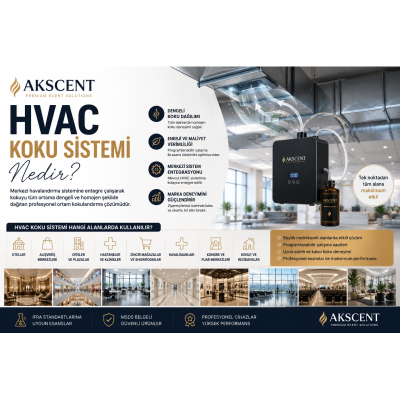 HVAC Koku Sistemi Nedir? Merkezi Havalandırma ile Profesyonel Ortam Kokulandırma